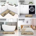 thumbnail image 4 of 2-Piece Kitchen Mat Set Non Slip Washable Floor Mats Decorative Rugs for Kitchen Sink Laundry Horseback in The Desert Illustration, 4 of 7