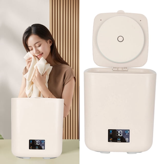 Lavadora Portátil Pequeña, Lavadora Pequeña Automática Con Pantalla Táctil LCD Con Secadora Giratoria Para Apartamento Para Dormitorio
