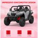 thumbnail image 5 of QinaQin Camión de volteo eléctrico infantil de 24V para 2 pasajeros, tracción 4WD, control remoto, caja basculante eléctrica, pala, luces LED y música, hasta 5 MPH, 5 of 8