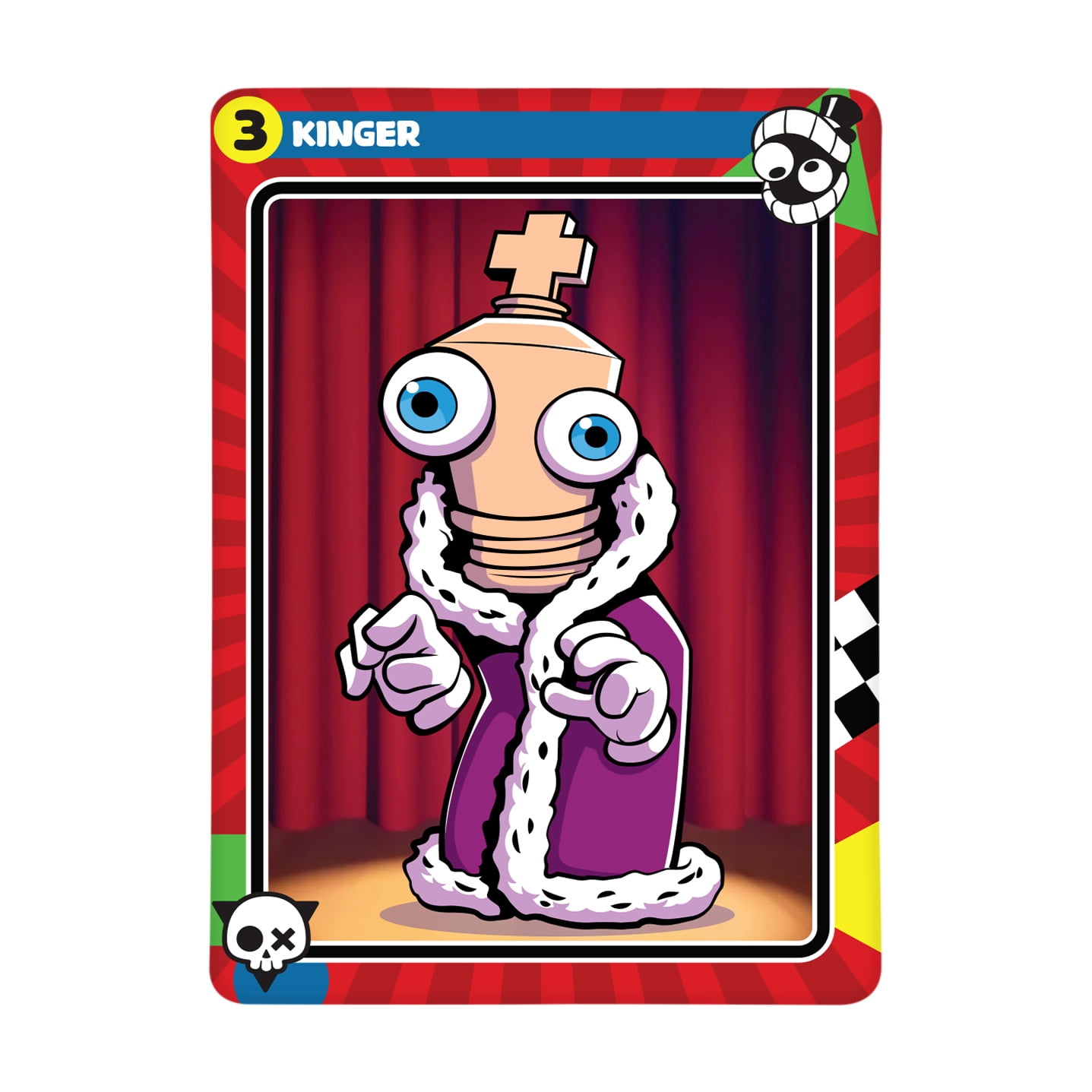 Amazing Digital Circus Kinger Vinyl Figure, 4" Collectible and Collector Card , Ages 4+