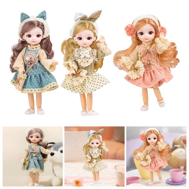 3 Unids Linda 8 Pulgadas MUÑECA 13 JUNTAS de de de de NIÑa Baoblaze Chicas bjd muñecas