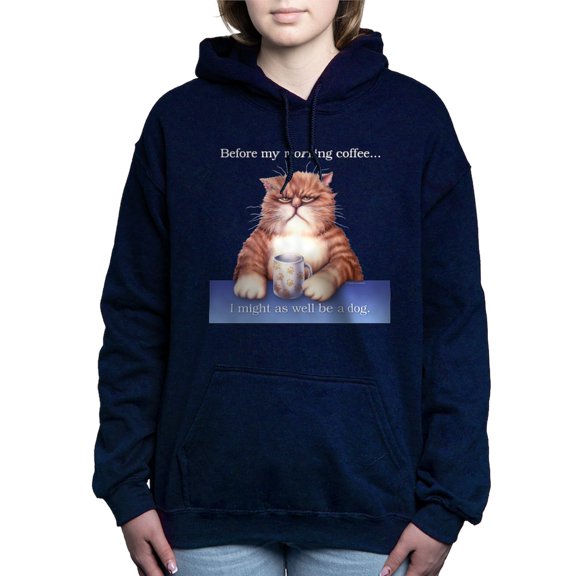 CafePress - Coffee Cat Sweatshirt - Pullover Hoodie, Classic & Comfortable Hooded Sweatshirt