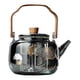 thumbnail image 2 of Tetera de vidrio para estufa, té de Kung Fu transparente de 1L con mango seguro con infusor extraíble para el hogar, Picnic, familia, interior, 2 of 9