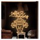 thumbnail image 1 of Letrero De Neón Coffee Morning, Ideal Para Gimnasio, Estudio, Decoración De Pared Del Hogar, Con Luz Regulable, 35cmx40cm, 1 of 2