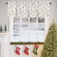 thumbnail image 4 of Christmas Winter Snowman Valances for Windows, 42 x 18in, Xmas Snowflakes Beige Patches Rod Pocket Kitchen Valance Curtain Light Filtering Window Treatments for Living Room Bedroom, 1 Panel, 4 of 7