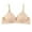 Beige, variant on Herrnalise Women's T Shirt Bra, Demi Cup, Smoothing, Lightly Lined，Full Coverage ，Wireless，Bra.