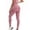 Pink, variant on Tqcoqu Women's Solid Color Seamless Yoga Leggings High Waist Fitness Running Workout SweatPants,Green,Women's S-XL