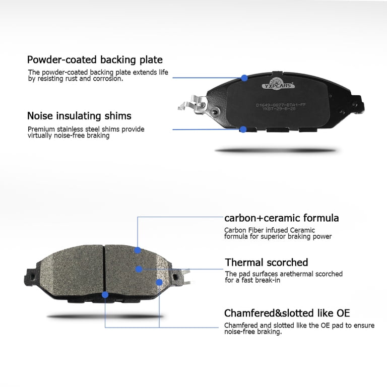 Transit Auto - Front Rear Ceramic Pads And Disc Brake Rotors Kit For Nissan Transit Auto - Front Rear Ceramic Pads And Disc Brake Rotors Kit For Nissan