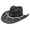1-Black4111, variant on XIAOCHA Women's Sparkly Cowboy Hat Shapeable Brim Rodeo Beach Sun Hat,Beige