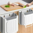 thumbnail image 2 of Home kitchen trash can, foldable wall mounted trash can, no bending, large desktop trash can, hanging style, easy to clean, 2 of 10