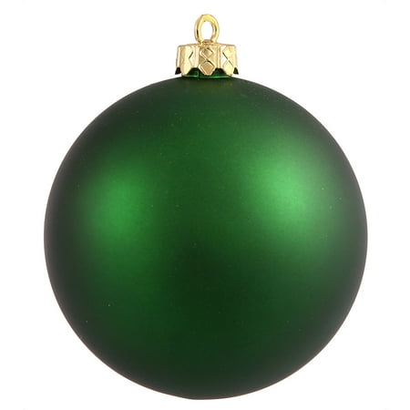 matte emerald green shatterproof christmas ball ornament 8 walmart christmas decorations outdoors