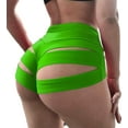 thumbnail image 2 of Sherrylily Women Cut Out Yoga Shorts Scrunch Booty Pants High Waist Gym Workout Active Butt Lifting Sports Leggings, 2 of 7