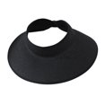 thumbnail image 1 of Sombrero tejido para mujer, de ala ancha, transpirable, duradero, informal, portátil, para playa Negro, 1 of 9