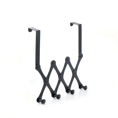 

Wall-Mounted Door Rear Hook Length Foldable Telescopic Clothes Hook Rust-Proof Metal Non-Perforated Non-Marking Hanger Rental Home Accessories