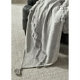 thumbnail image 2 of Bowery Hill Cotton Throw with Gray tone-on-tone Raised Design, 2 of 4
