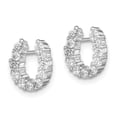 thumbnail image 2 of Sterling Silver Cubic Zirconia Horseshoe Post Earrings, 2 of 3