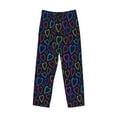 thumbnail image 4 of Easygdp Colored Hearts Men's Pajama Pant, Sleep Elastic Waistband Lounge Pants - X-Large, 4 of 9
