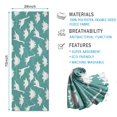 thumbnail image 2 of Teal White Dinosaurs Pattern Hot Yoga Mat Towel Non Slip for Hot Yoga - Quick-Drying Yoga Mat Cover with 4 Corner Pockets with Travel Bag - Hot Yoga Towel Non Slip 74"x26", 2 of 6