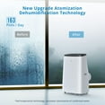 thumbnail image 5 of Portable Air Conditioner 14,000 BTU, Air Conditioners 3-IN-1 Quiet AC Unit Cools Room up to 750 sq. ft, Built-in Dehumidifier, Fan, Auto, Sleep Modes, Exhaust Hose and Window Kit, 5 of 7