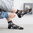 thumbnail image 2 of Fuzoiu Cute ghost in the flowers Print Adult Socks, Crew Moisture-wicking Socks, Unisex Cushion Crew Socks,Casual Sports Ankle Socks, 2 of 7