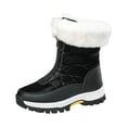 thumbnail image 2 of POROPL Winter Snow Boots for Women Ankle Winter Fleece Non Slipskiing Outdoor Shoes,Womens Boots Size 5.5, 2 of 9