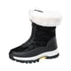 thumbnail image 1 of Zapatos para mujer, de invierno, para exteriores, nieve, aislamiento grueso, de algodón, para turismo rural, esquí, zapatillas para correr, botas vaqueras., 1 of 8