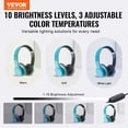 thumbnail image 2 of VEVOR Photo Studio Light Box, 12" x 12", 3000-5600K Adjustable 3 Color Temperatures Professional Shooting Tent Kit with 120 LED 6 Double-Sided Color Backdrops, High CRI ≥ 95 for Small Products, 2 of 9