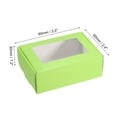 thumbnail image 2 of Uxcell 3.3x2.4x1.2" Paper Soap Box with Window, 40 Pack Soap Boxes Rectangle Packaging Boxes, Green, 2 of 6