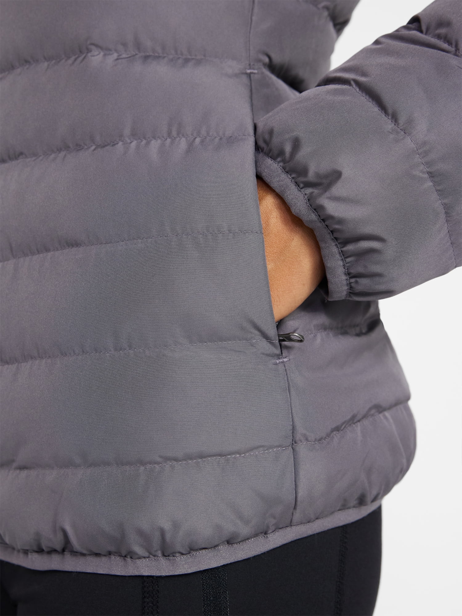 Ozark Trail Women's and Women's Plus Size Core Puffer Jacket with Hood, Sizes XS-3X