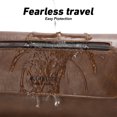 thumbnail image 3 of Men's Adjustable Strap Business Casual PU Leather Bag - 3-in-1 Briefcase Handbag Crossbody Messenger, Large Capacity Multi-Pocket for Umbrella Wallet Work Travel, 3 of 11