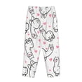thumbnail image 3 of Lsque Alpacas and Hearts Print Women's Pajama Pants, Lounge Pant - Comfortable Home Wear,Elastic Waistband, Stylish Design-X-Large, 3 of 9