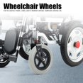 thumbnail image 3 of Roues de Fauteuil Roulant, Résistantes - Roues en Caoutchouc Antidérapantes pour Personnes Âgées, 3 of 8