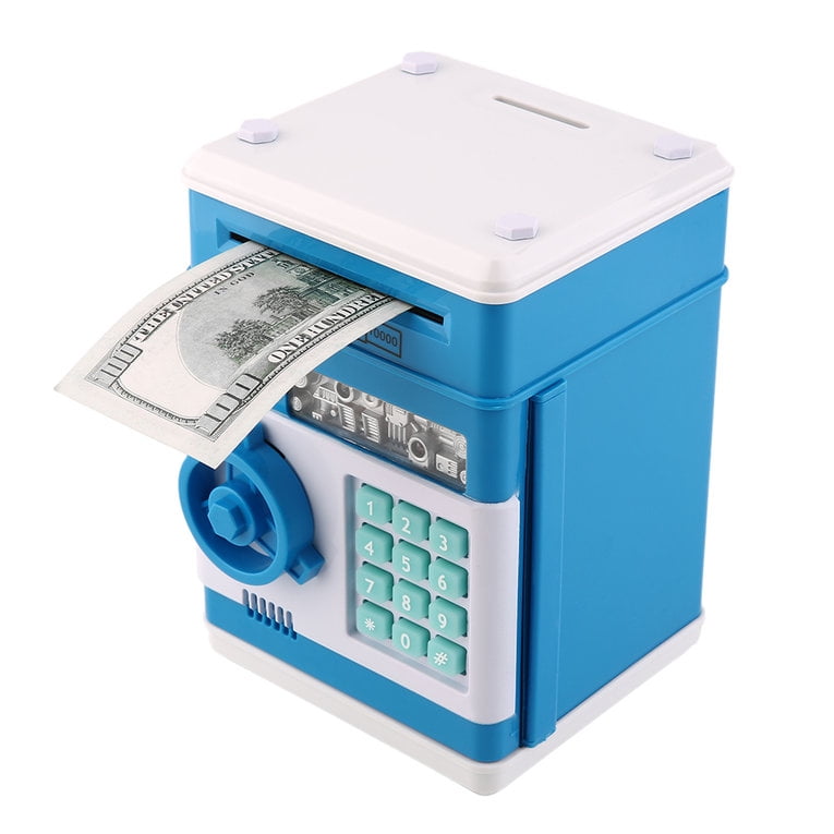OUTAD Kids Electronic Money Safe Box Password Saving Bank ATM for Coins