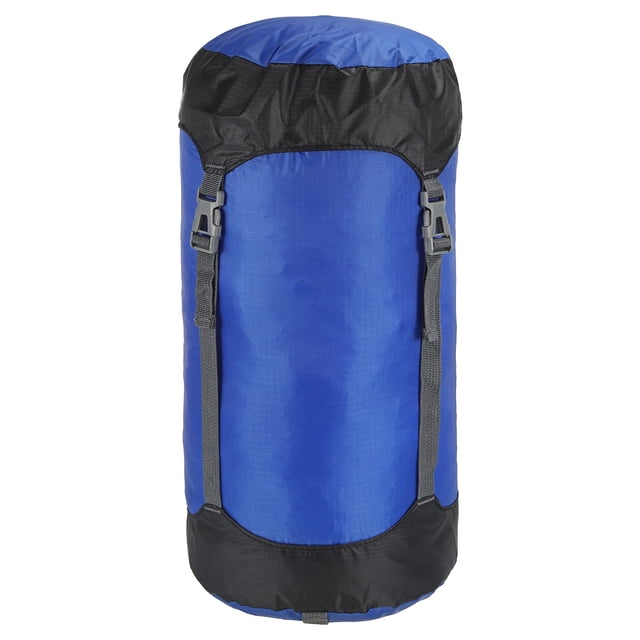 Unique Bargains Sac de Compression, 35L TG Sac de Couchage Imperméable, Bleu