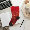 thumbnail image 6 of Bingfone Compression Socks for Women and Men Long Socks for Running Athletic Cycling Nurse- Merry Christmas, 6 of 7
