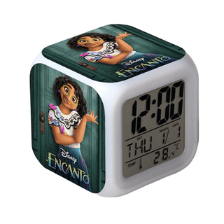 3 inch Small Size Mini LED Stitch Anime Digital Alarm Clock 7 9