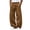 Brown, variant on Mens Fleece Sweatpants Super Loose Fit Elastic Waist Wide Leg Open Bottom Casual Fashion Baggy Pants with Pockets Black L