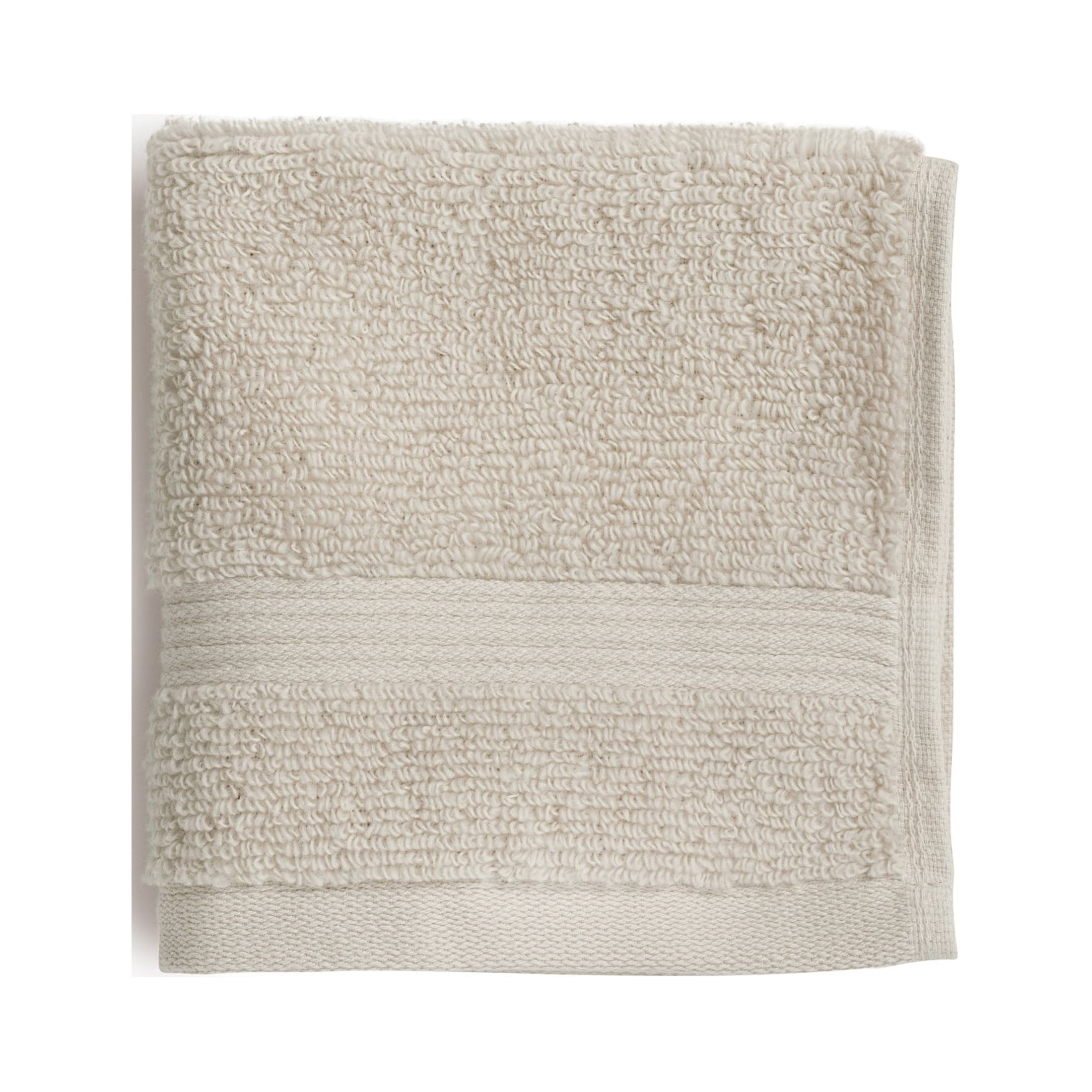 Mainstays Performance Cotton 6-Piece Bath Towel Set, Super Soft Quick Dry Fade Resistant, Solid Beige