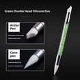 thumbnail image 4 of 5 Pcs Nail Art Sculpture Pen, Dual Tipped Silicone Nail Tools, Silicone Head Acrylic Handle Nail Art Brushes, Rhinestone Nail Polish Carving Pen, Nail Art Tools for Home Salon, 4 of 9