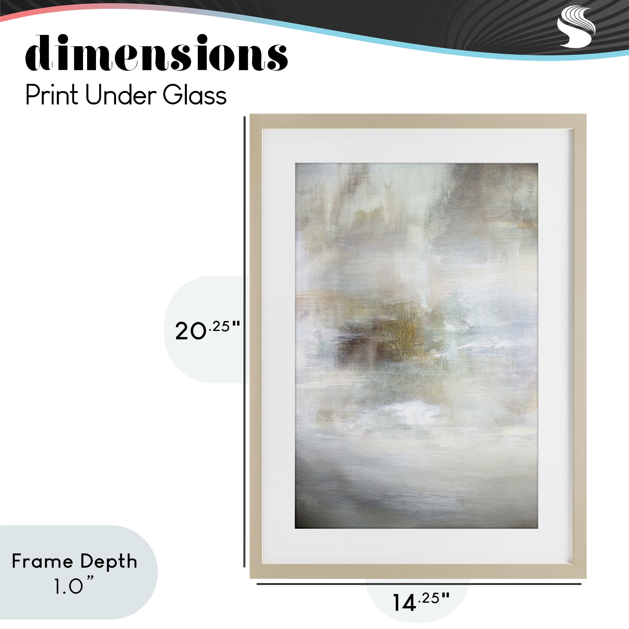 Stupell Industries Soft Haze of Subtle Light Birch Framed Print Under Glass, design by Hope Bainbridge