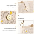 thumbnail image 3 of OULII 1pc PU Shoulder Bag All Match Handbag Bucket Shape for Women, 3 of 8