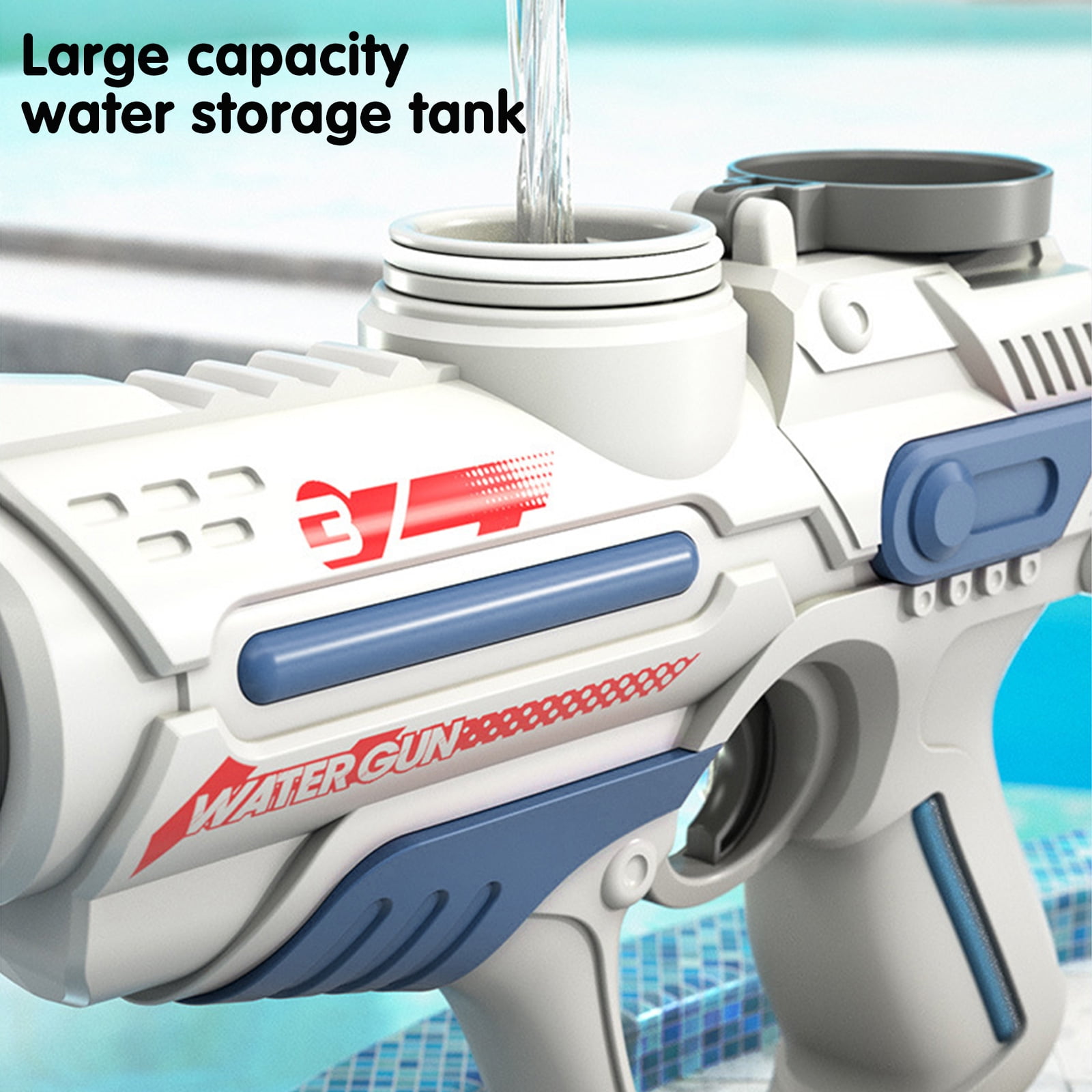 GetUSCart- Water Gun - Electric Water Gun with 32 Ft Long Range