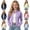 Purple-02, variant on Mitankcoo Girls Mock Neck Zip Up Jacket Slim Long Sleeve Athletic Coat with Thumb Holes Lightweight Casual Outerwear 3-15Y