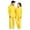 Yellow, variant on krdevn Couples Hooded Jumpsuit Full Zip Long Sleeve One Piece Pajamas Loose Fit Lightweight Loungewear for Home Everyday Wear,XXL