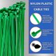 thumbnail image 5 of Bridas para cables plateadas, largas y resistentes, 370 mm x 4,8 mm, paquete de 100, cremallera de nailon de primera calidad, 5 of 5