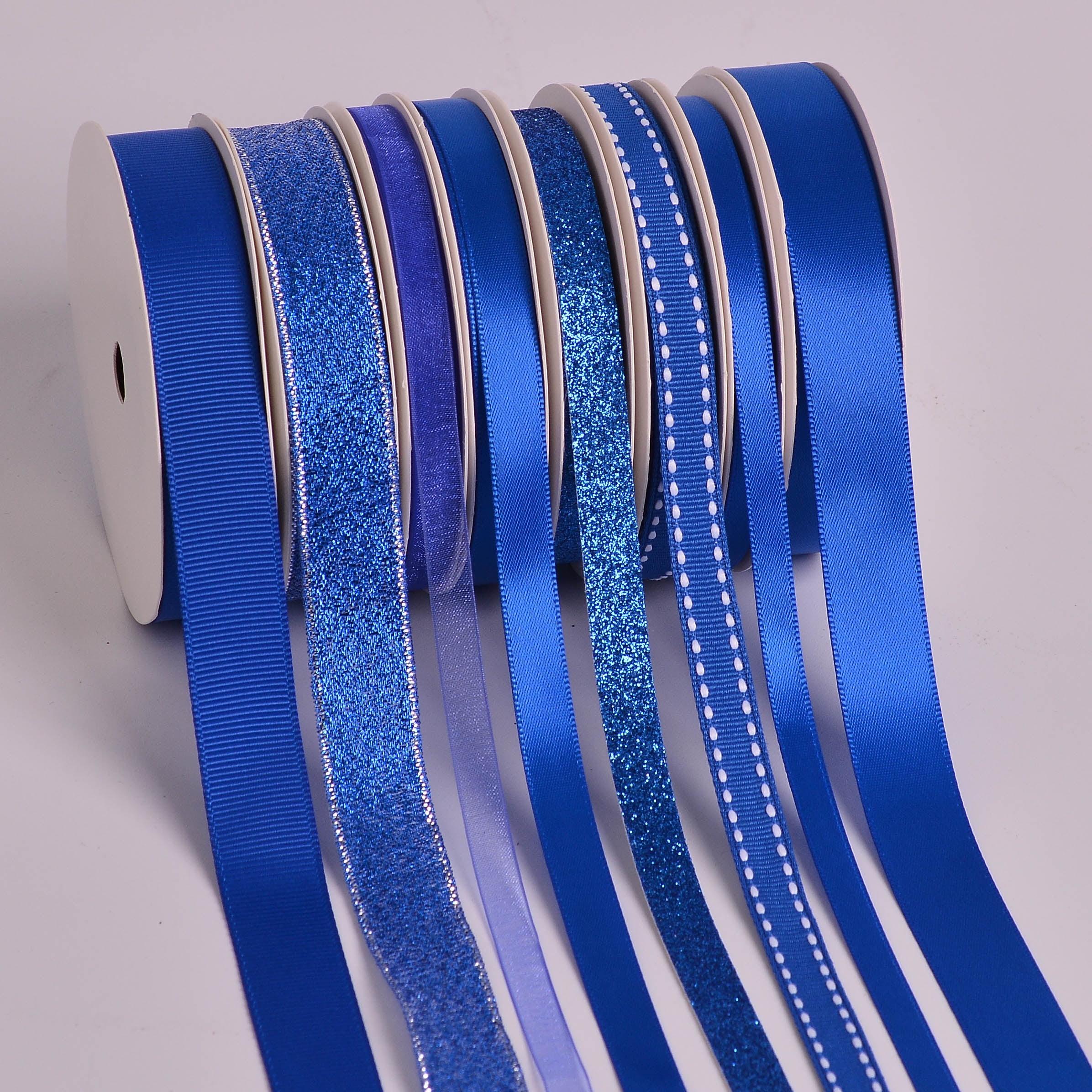 Yama Ribbon, Royal Blue Ribbon Tower, 8 Unique Ribbons, 96 feet