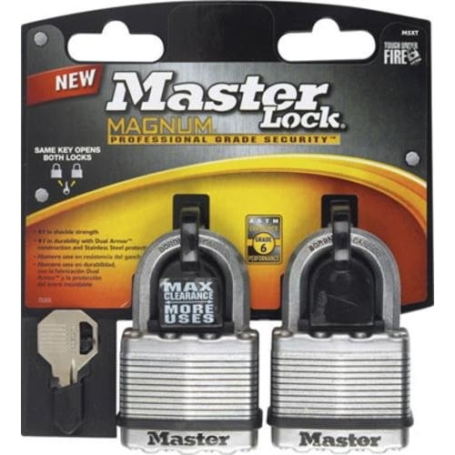Master Lock Magnum M5XT Keyed Padlock 1 in H Shackle Stainless St 2 in