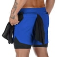 thumbnail image 6 of Men Shorts 2 In 1 Double-deck Quick Dry GYM Sport Shorts Fitness Jogging Workout Men Sports Short Pants, 6 of 6