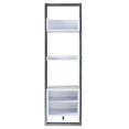 thumbnail image 2 of Furniture of America Kente Contemporary Wood 5-Shelf Pier Cabinet in Gray, 2 of 5