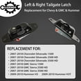 thumbnail image 2 of Tailgate Latch Kit, Compatible with 2007-2018 Chevy Silverado & GMC Sierra 1500 2500 3500 HD, Rear Left Driver & Right Passenger Liftgate K, 2 of 6